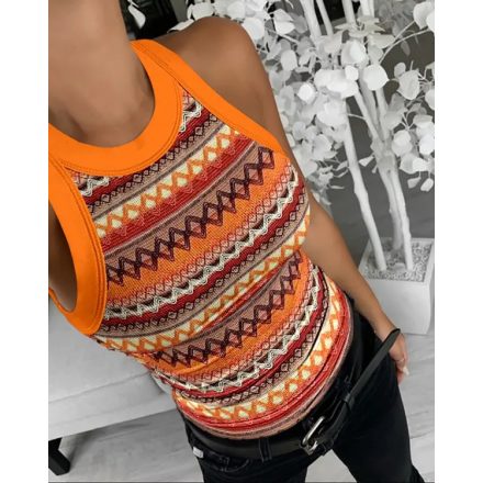 Geometric Pattern Tank Top