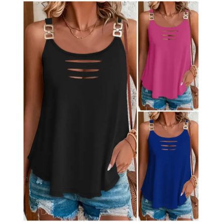 Buckled Ladder Cutout Tank Top